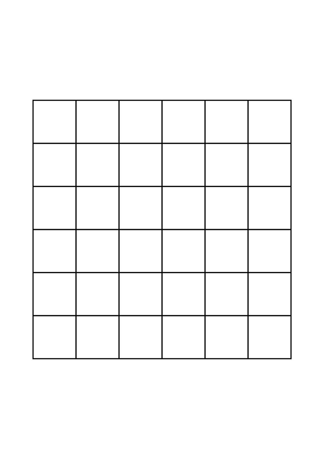 ⭐ Printable 6x6 Grid Paper » 【 Download Free 】 🖨