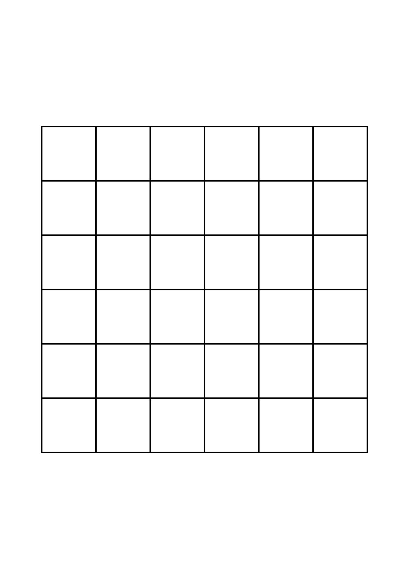 ⭐ Printable 6x6 Grid Paper » 【 Download Free 】 🖨