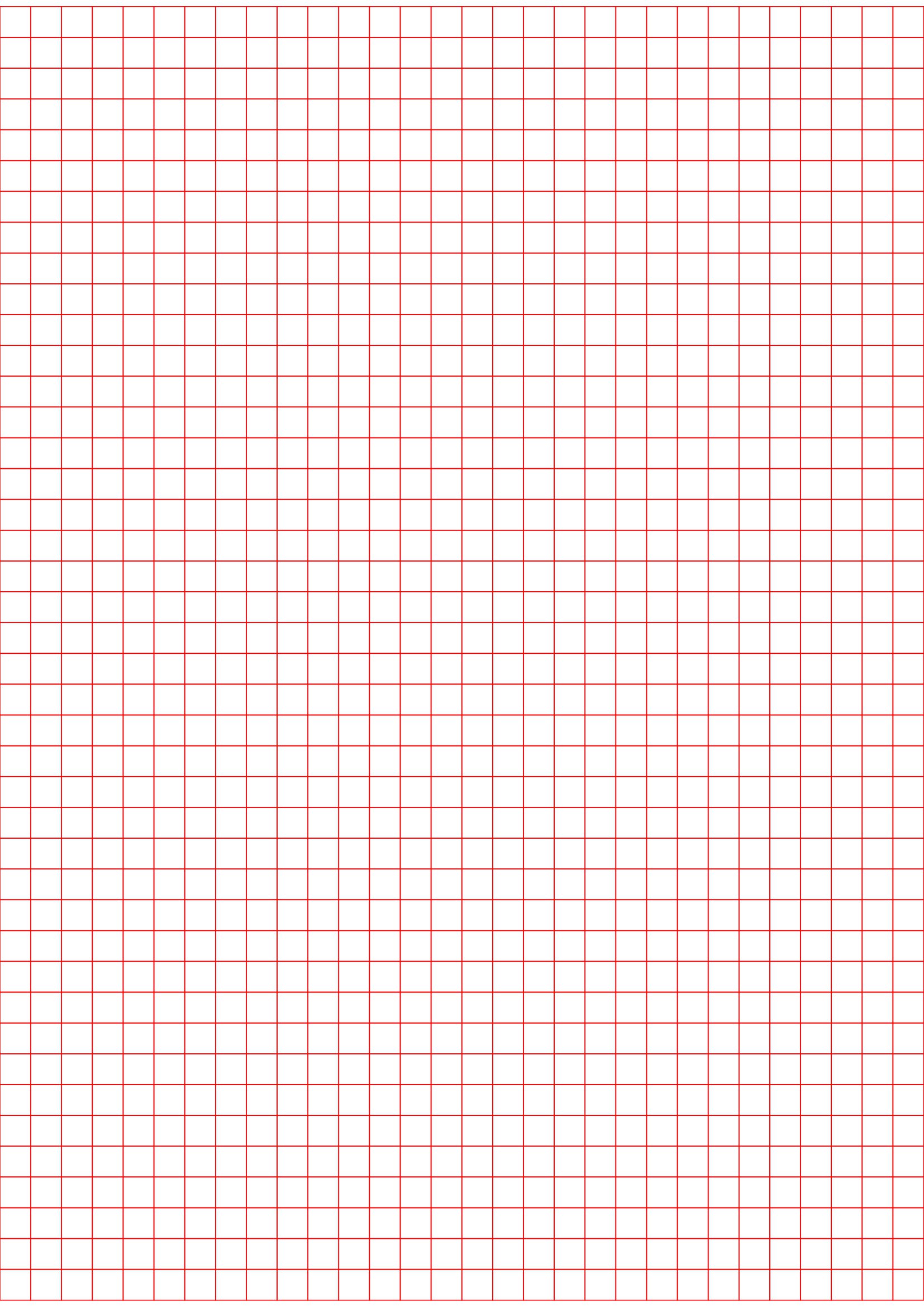 7Mm Grid Paper Red 7Mm Grid