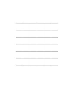 Black 6X6 20Mm 6X6 Colored Grid