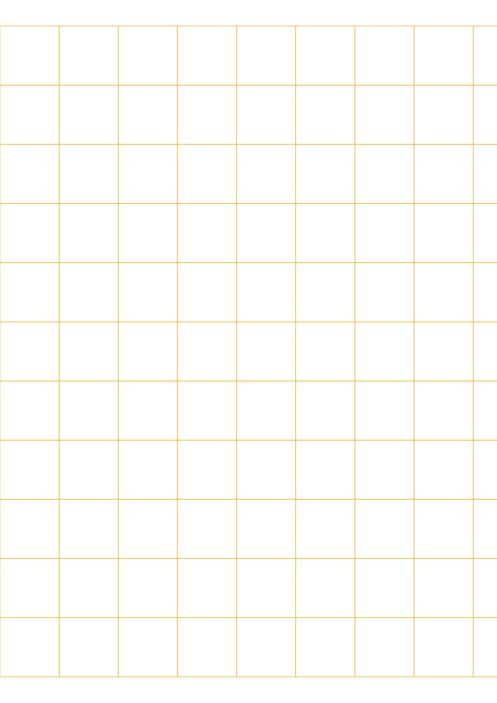 Graph Paper Orange Lines Colored Graph Paper