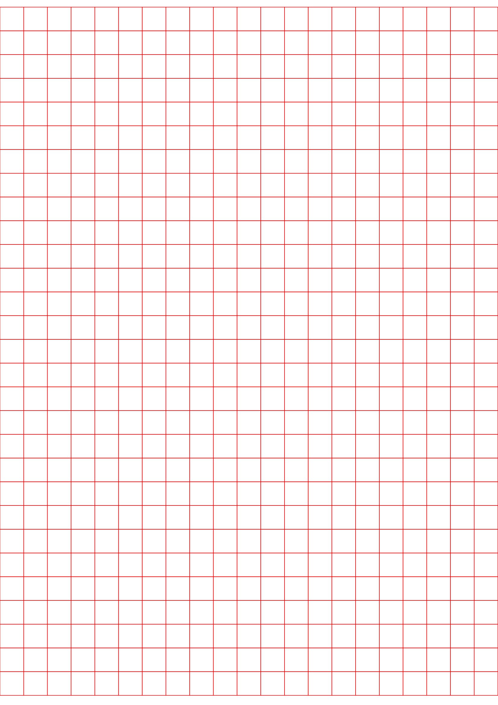 Graph Paper Red Lines Colored Graph Paper