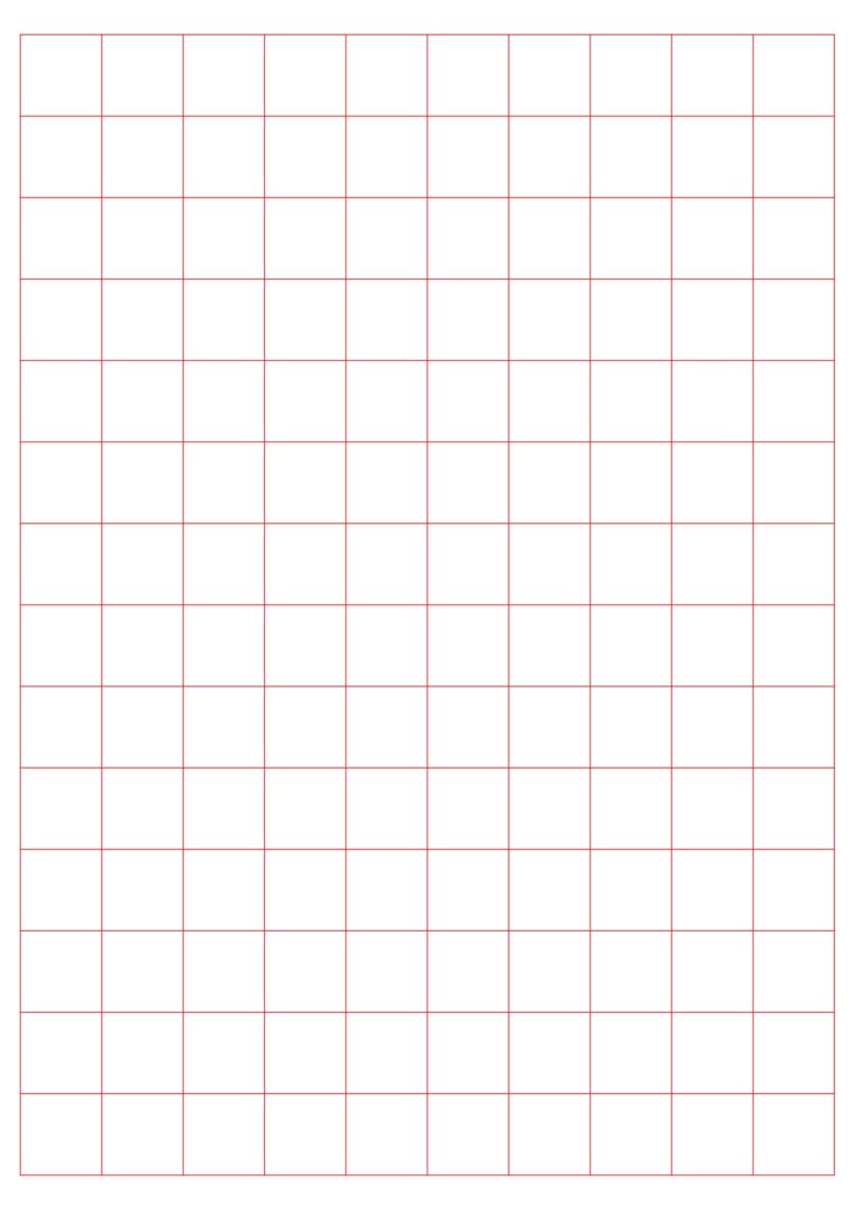 ⭐ Printable Red Grid Paper » 【 Download Free 】 🖨