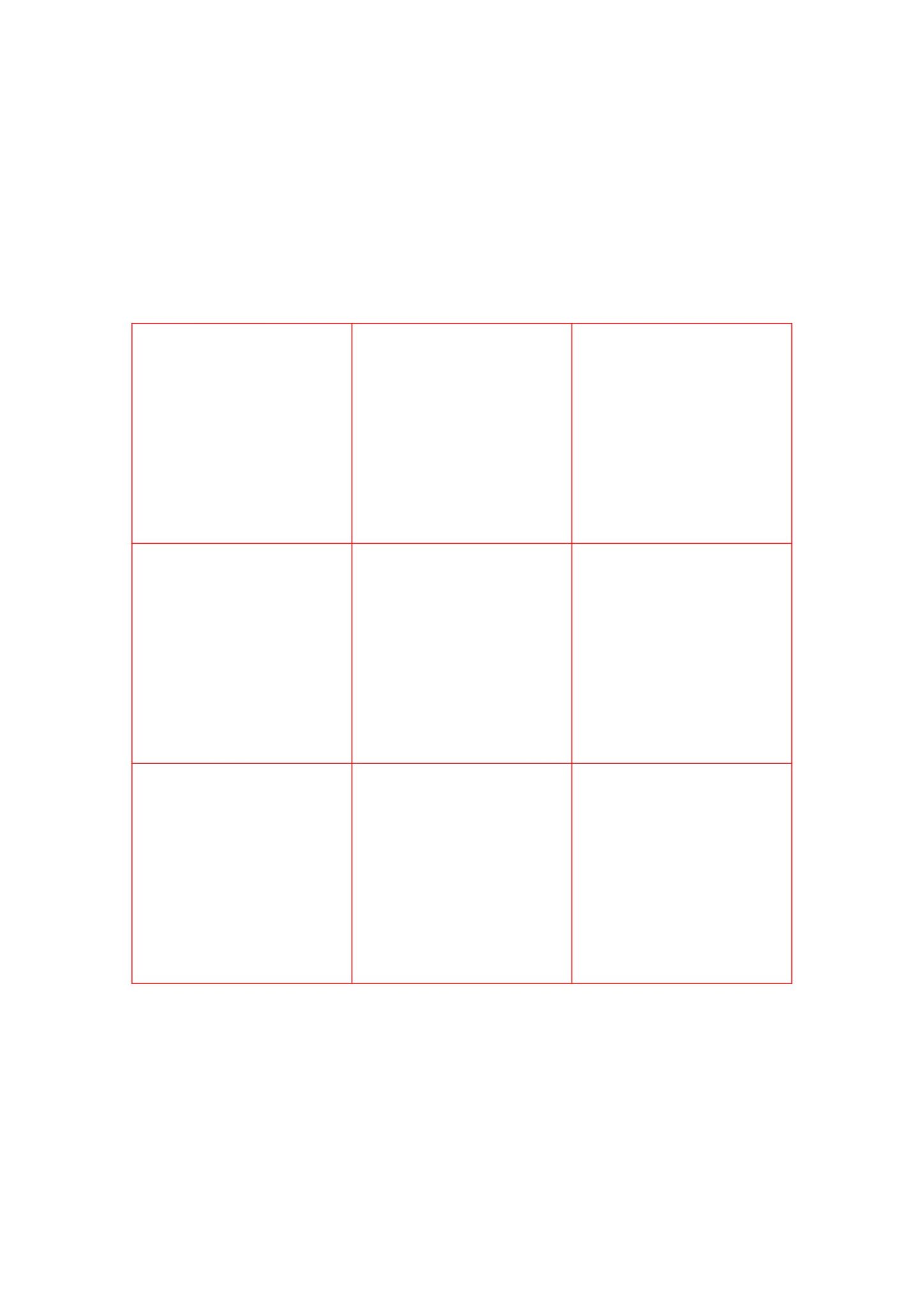 ⭐ Printable 9 Squares Grid Paper 【 Download Free 】 🖨 ⭐ Printable 9 Squares Grid Paper 【 Download Free 】 🖨
