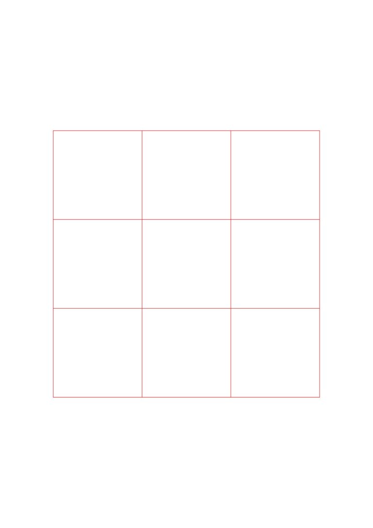 ⭐ Printable 9 Squares Grid Paper » 【 Download Free 】 🖨