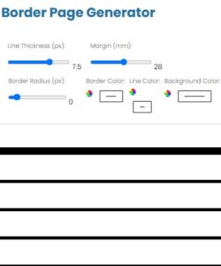 Create Lined And Border Page Generator