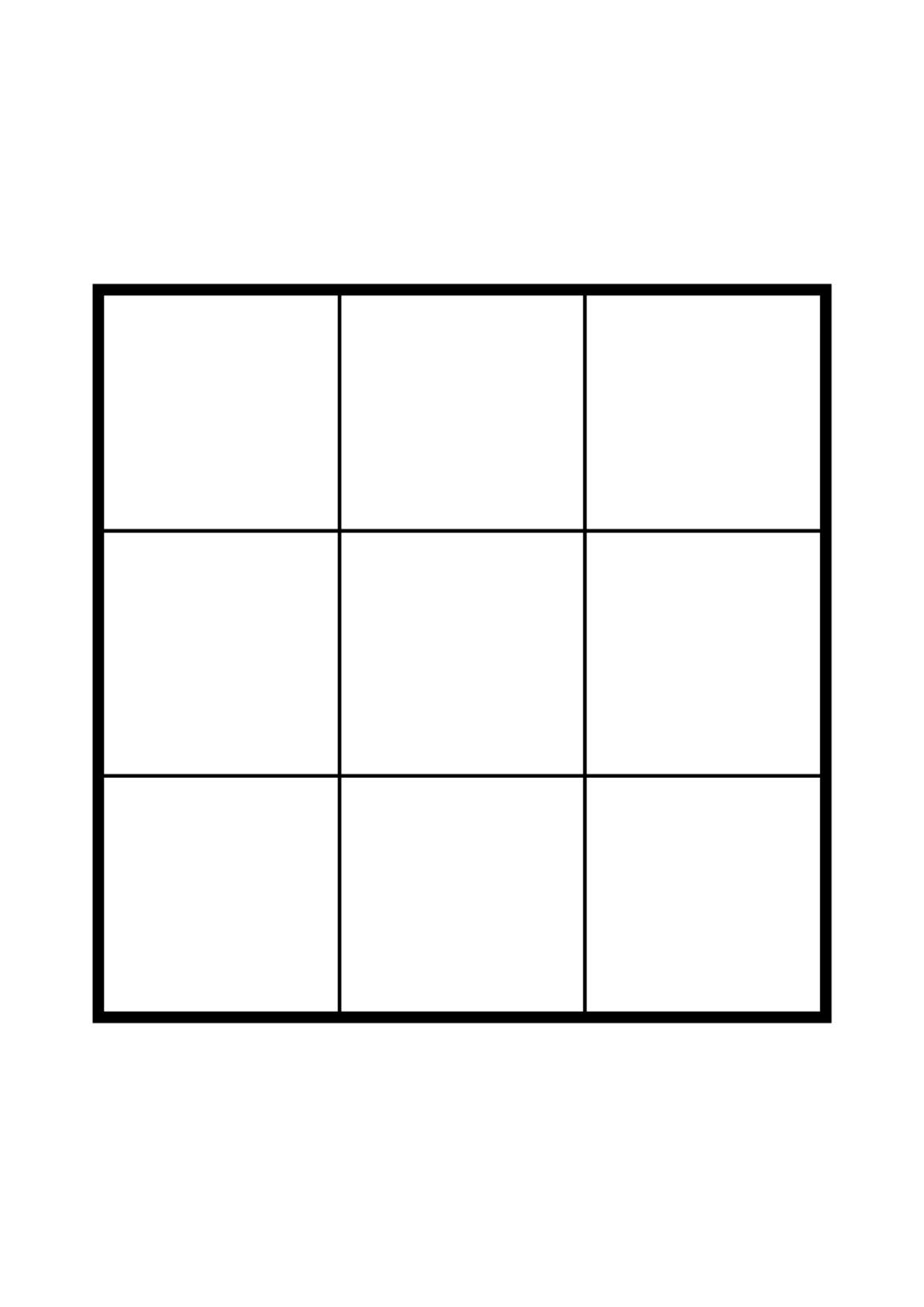 ⭐ Printable 9 Squares Grid Paper » 【 Download Free 】 🖨